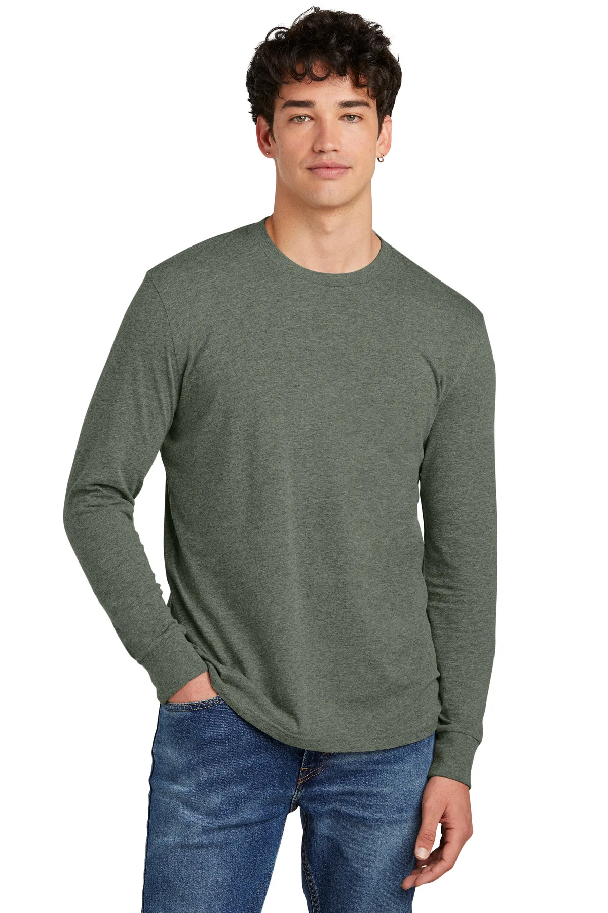 District® Perfect Blend® CVC Long Sleeve Tee view 5