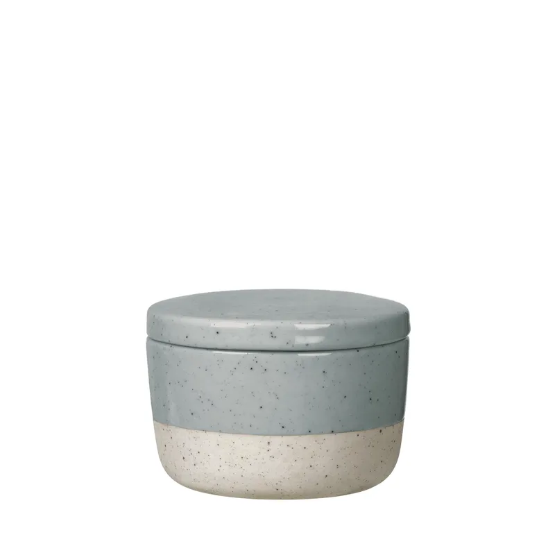 Blomus Sablo Stone Gray Ceramic Stoneware Sugar Bowl