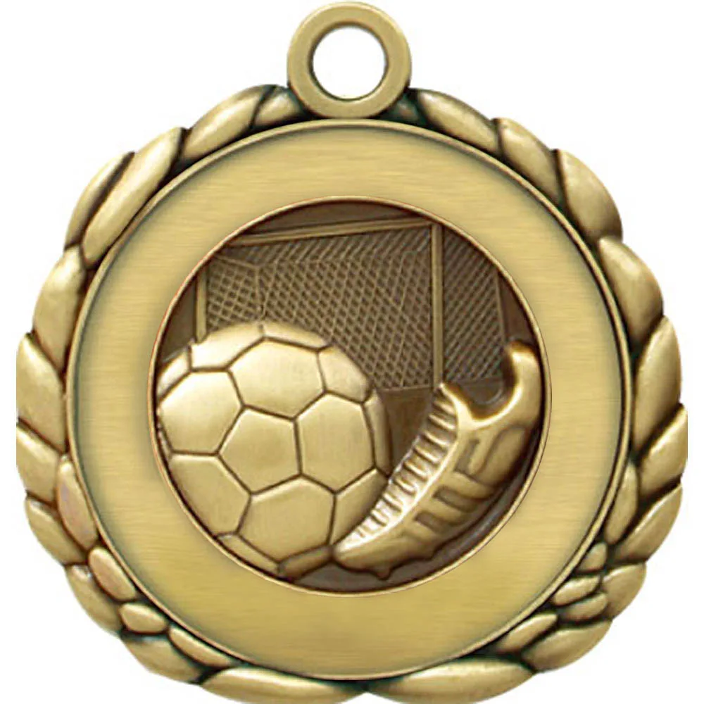 Vibraprint® Soccer Quali-Craft Medallion (2-1/2") view 2