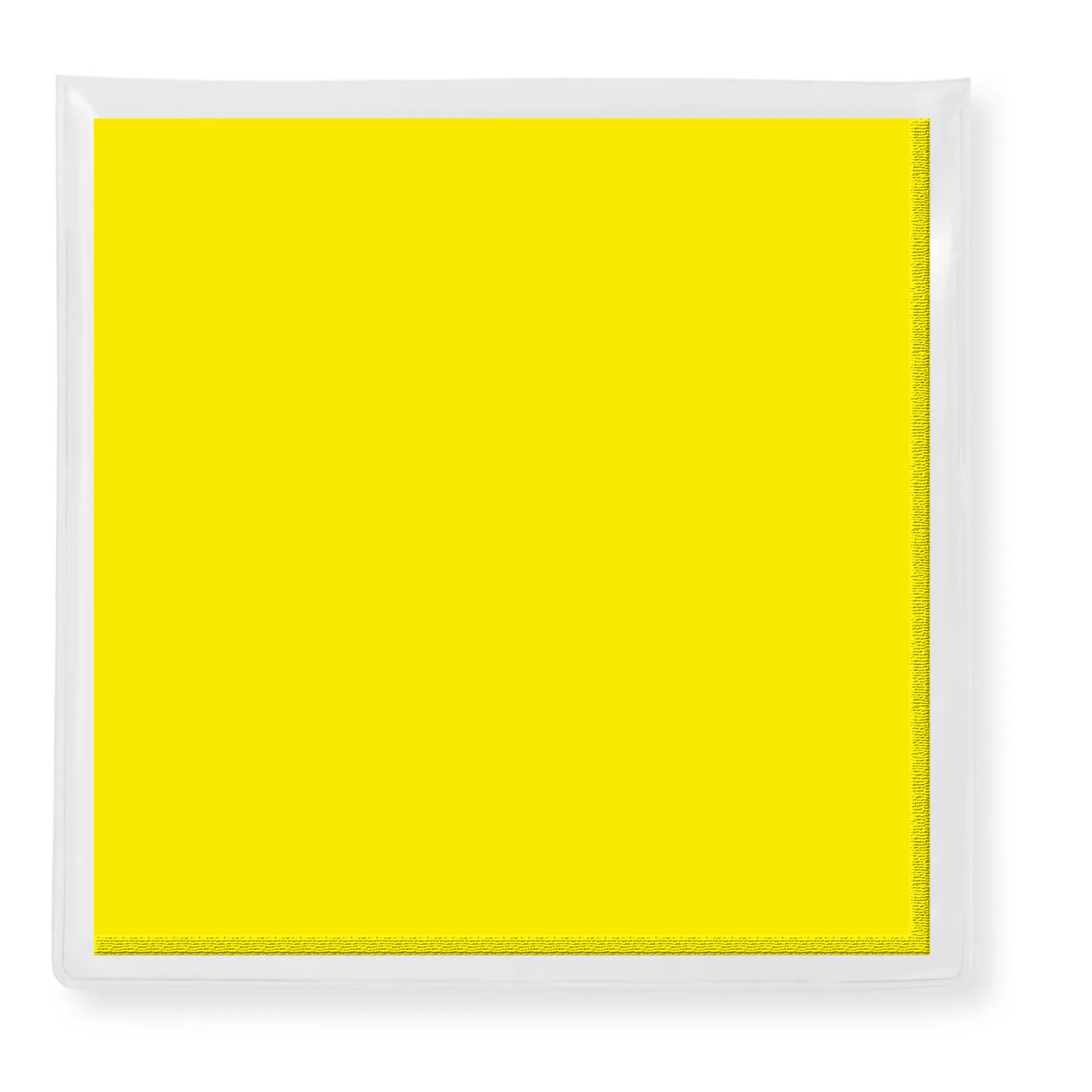 Premium 11" x 11" Debossed Microfiber Cloth, in Clear Vinyl Pouch view 2