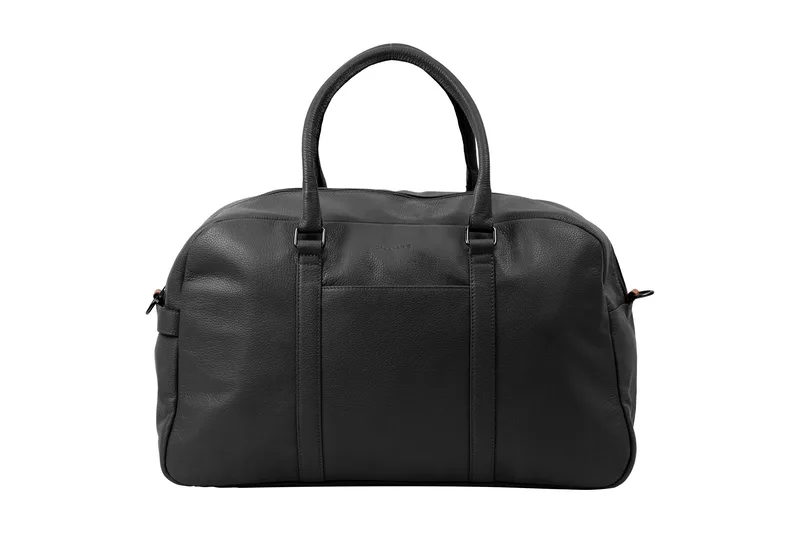 Champs Luggage Onyx Collection Leather Duffle Bag Size One Size - Black