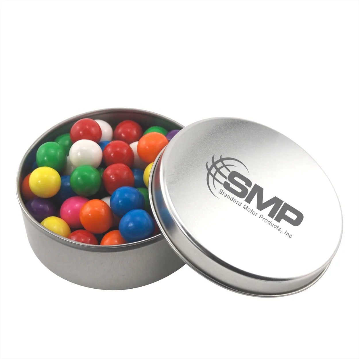 Round Tin w/Gumballs