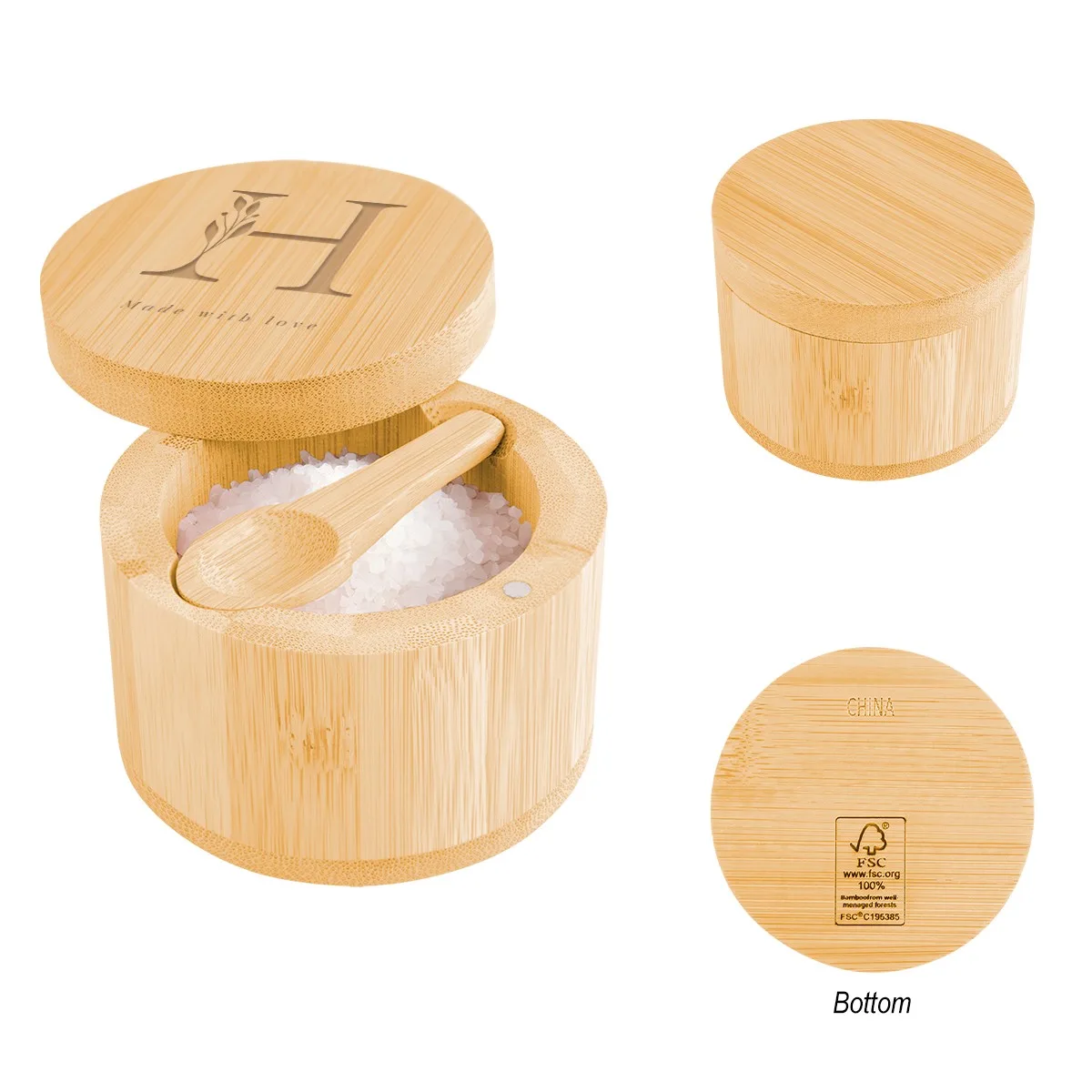 Bamboo Salt Cellar view 2