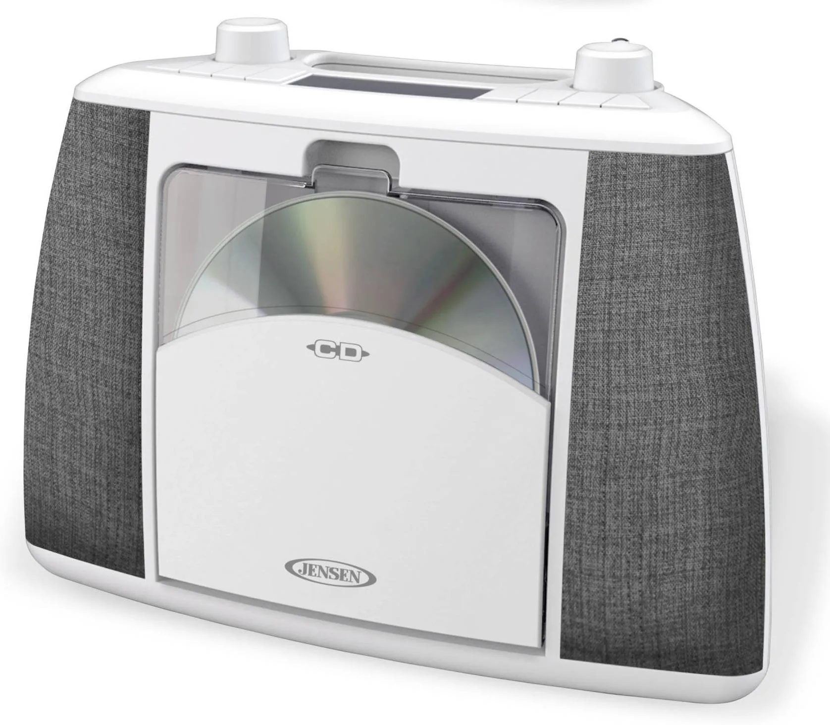 Jensen Audio Portable Bluetooth Cd Music System - White