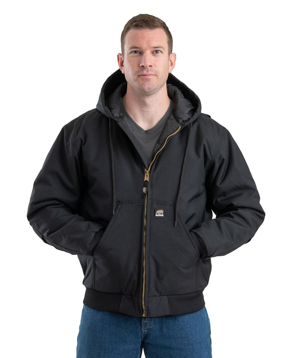 Berne Apparel Men's ICECAP Insulated Hooded Jacket