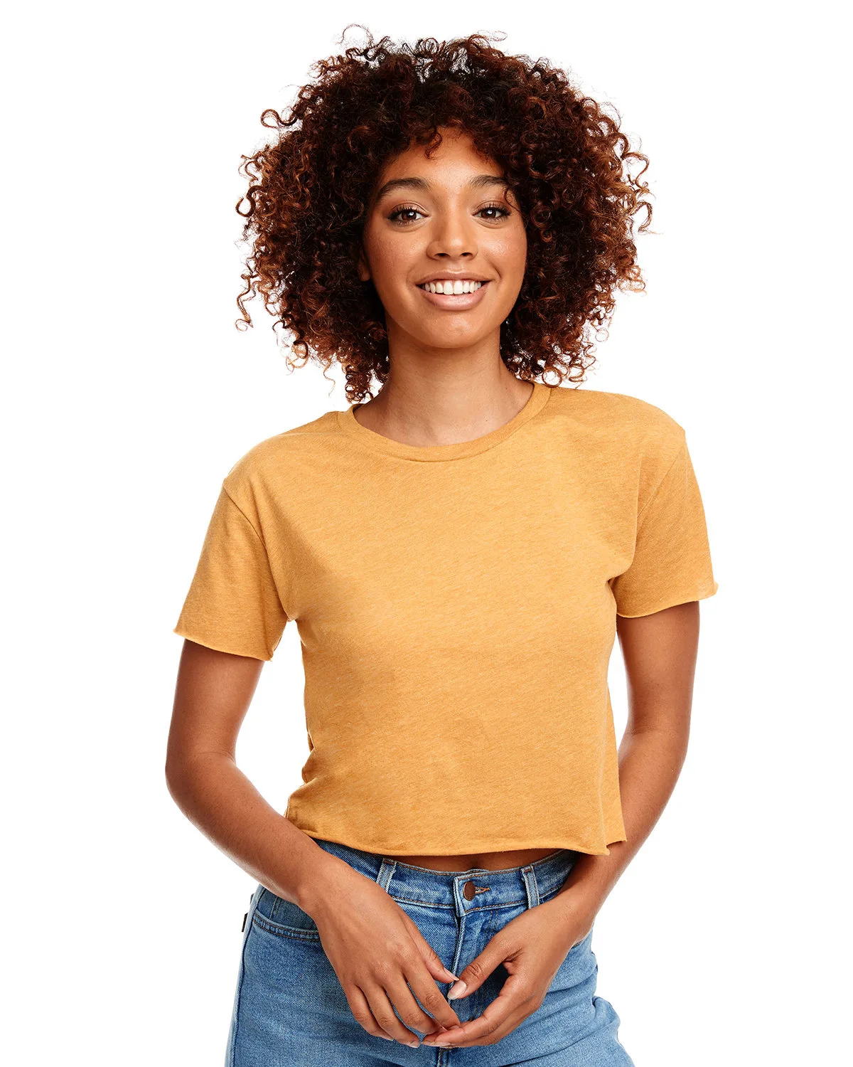 NEXT LEVEL APPAREL Ladies' Festival Cali Crop T-Shirt view 2