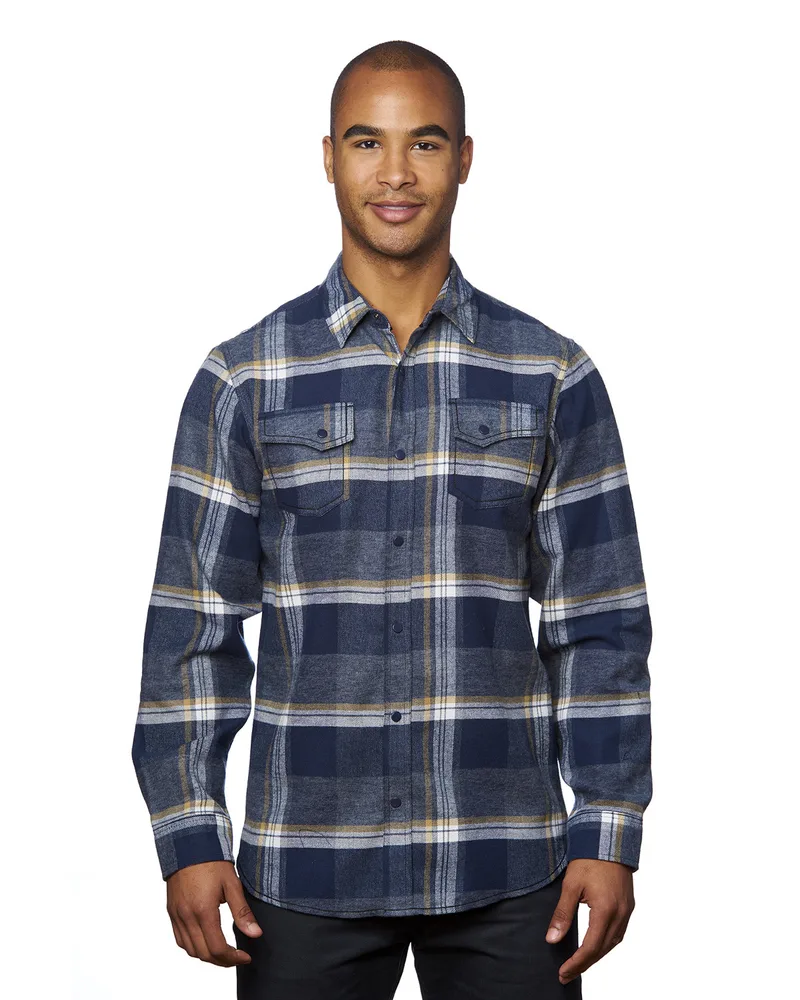 Burnside Men's Snap-Front Flannel Shirt view 3