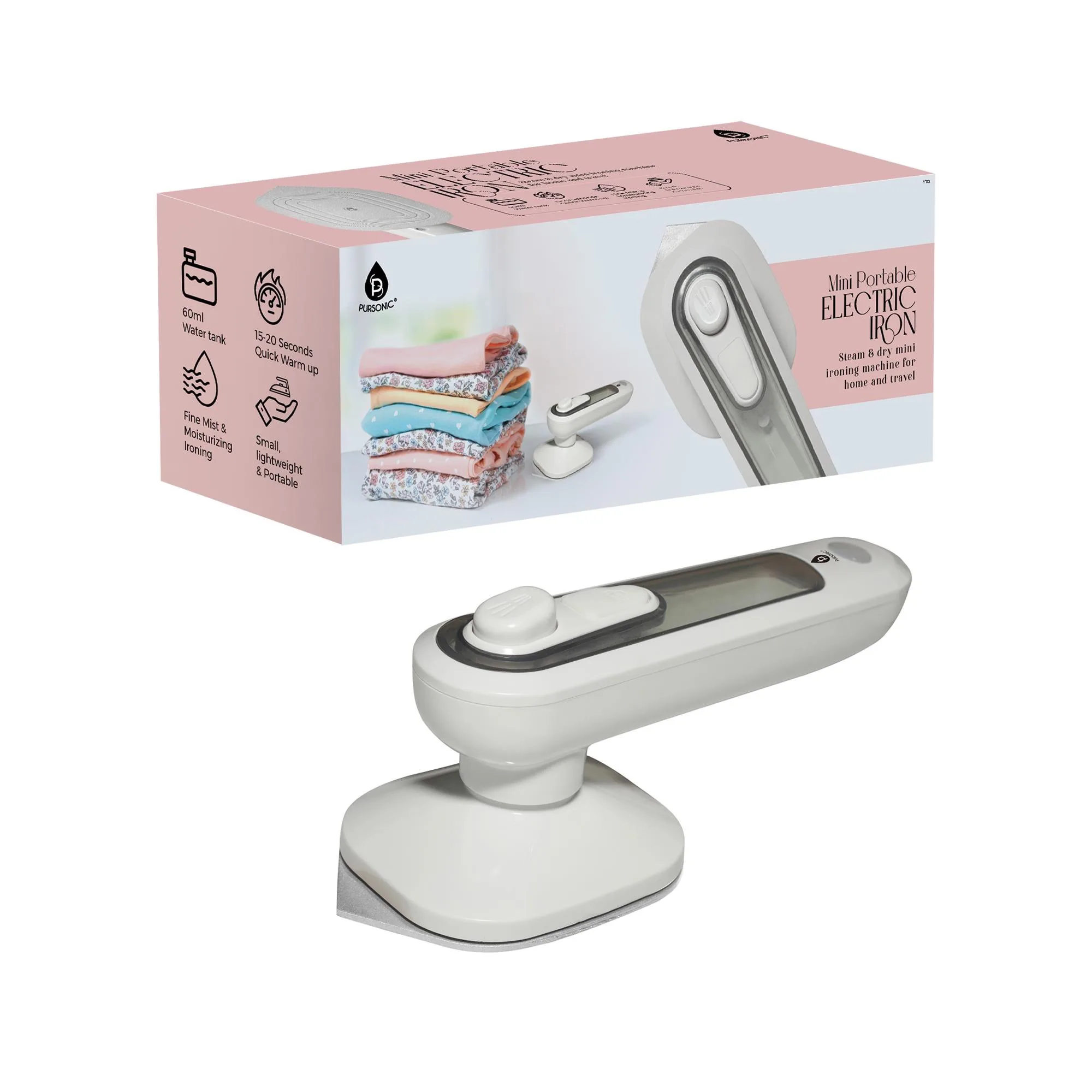 Pursonic Mini Portable Electric Iron