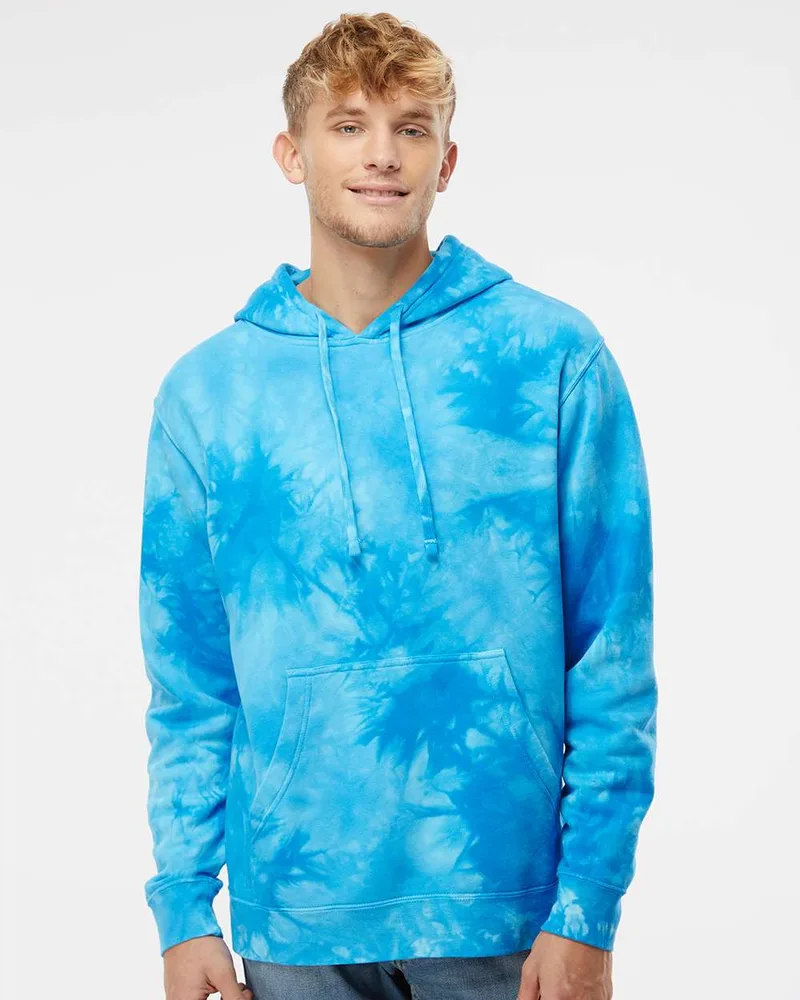 Independent Trading Co® Unisex Midweight Tie-Dyed Hooded Sweatshirt