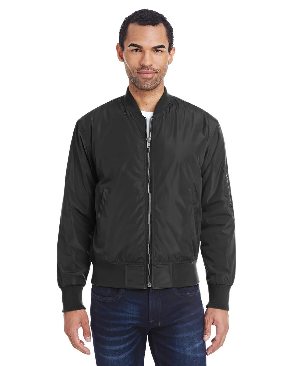 THREADFAST Unisex Bomber Jacket view 2