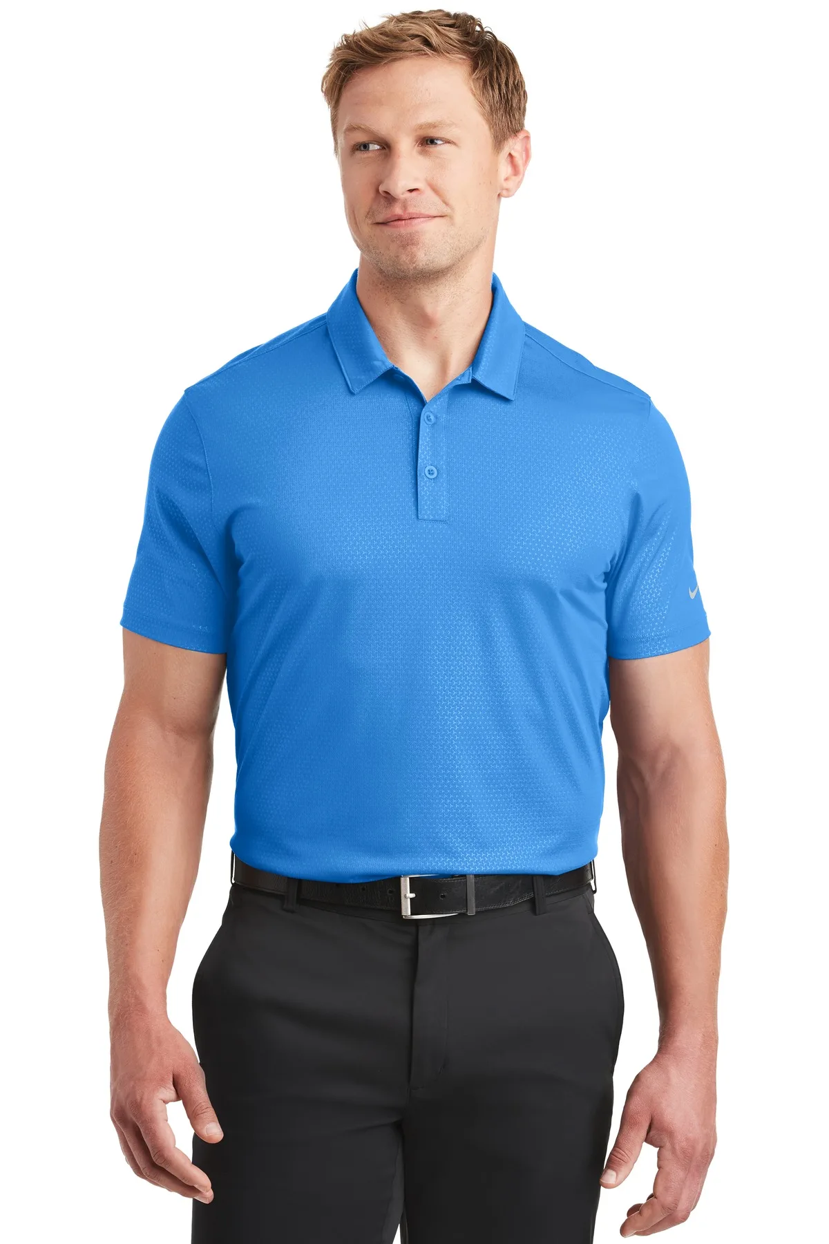 Nike Dri-FIT Embossed Tri-Blade Polo. view 3