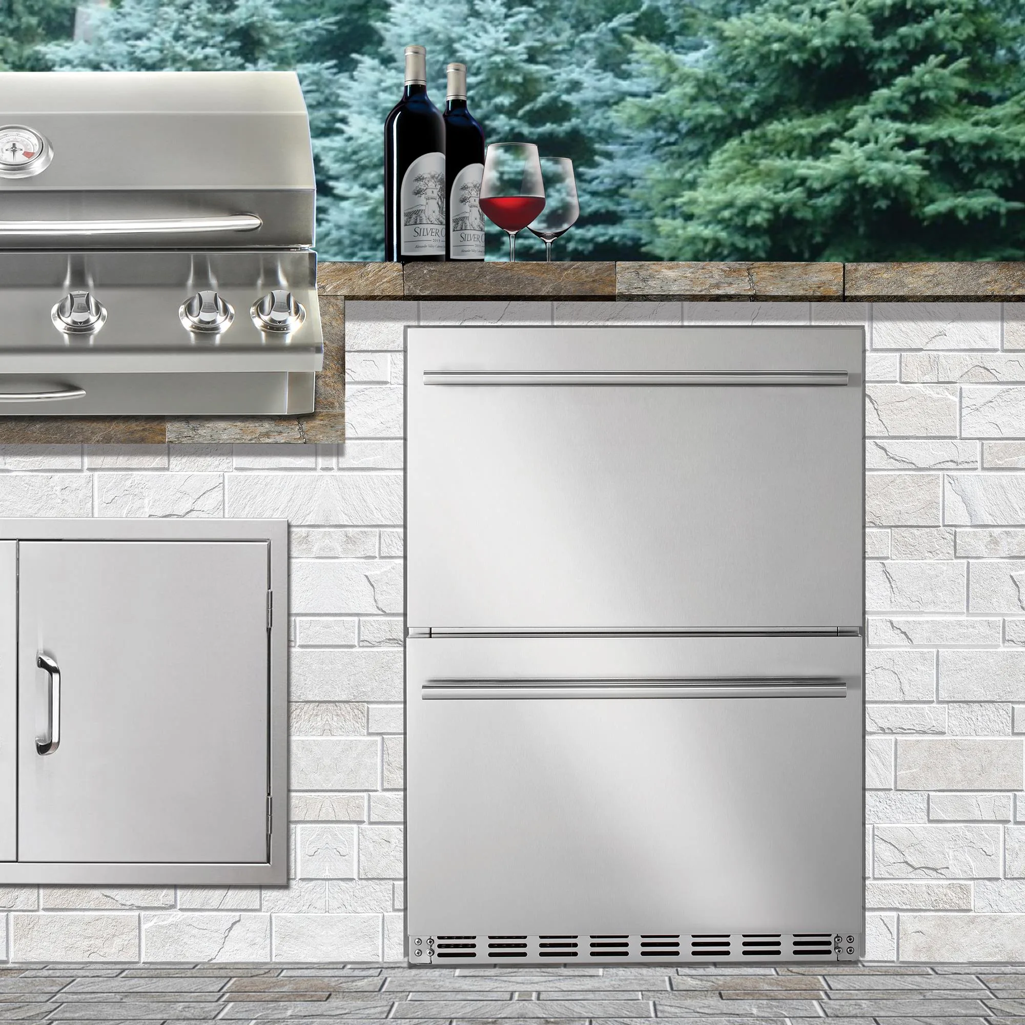 Wine Enthusiast N'Finity Pro Hdx Outdoor Wine And Beverage Center