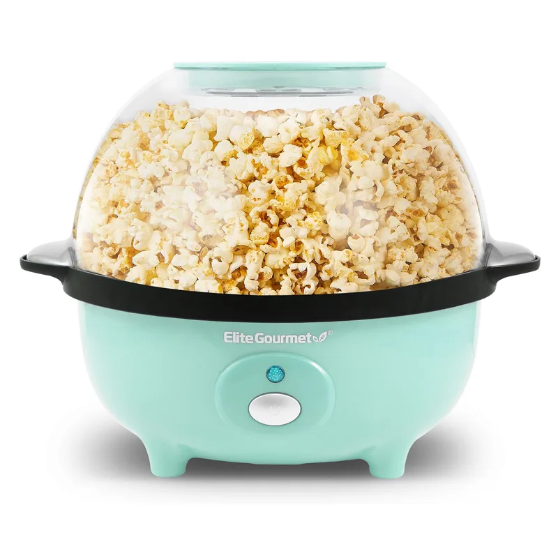 Elite 3Qt Automatic Stirring Popcorn Maker Mint