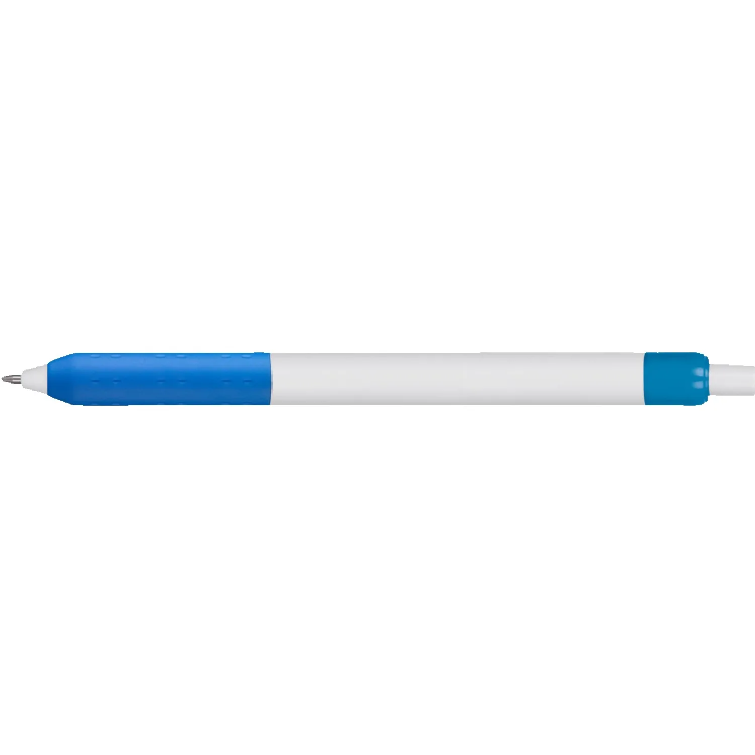 White/Opaque Process Blue Clip Blank Back View