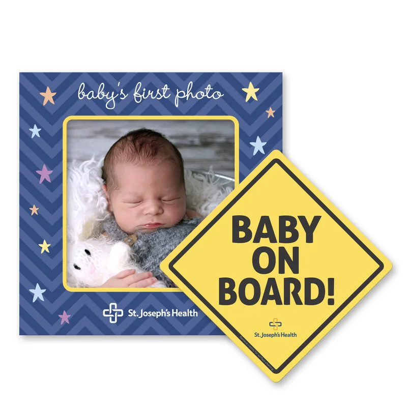 2-in-1 Square Car Magnet w/Picture Frame