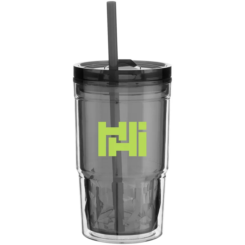 16 oz Clarity Travel Tumbler (Black)