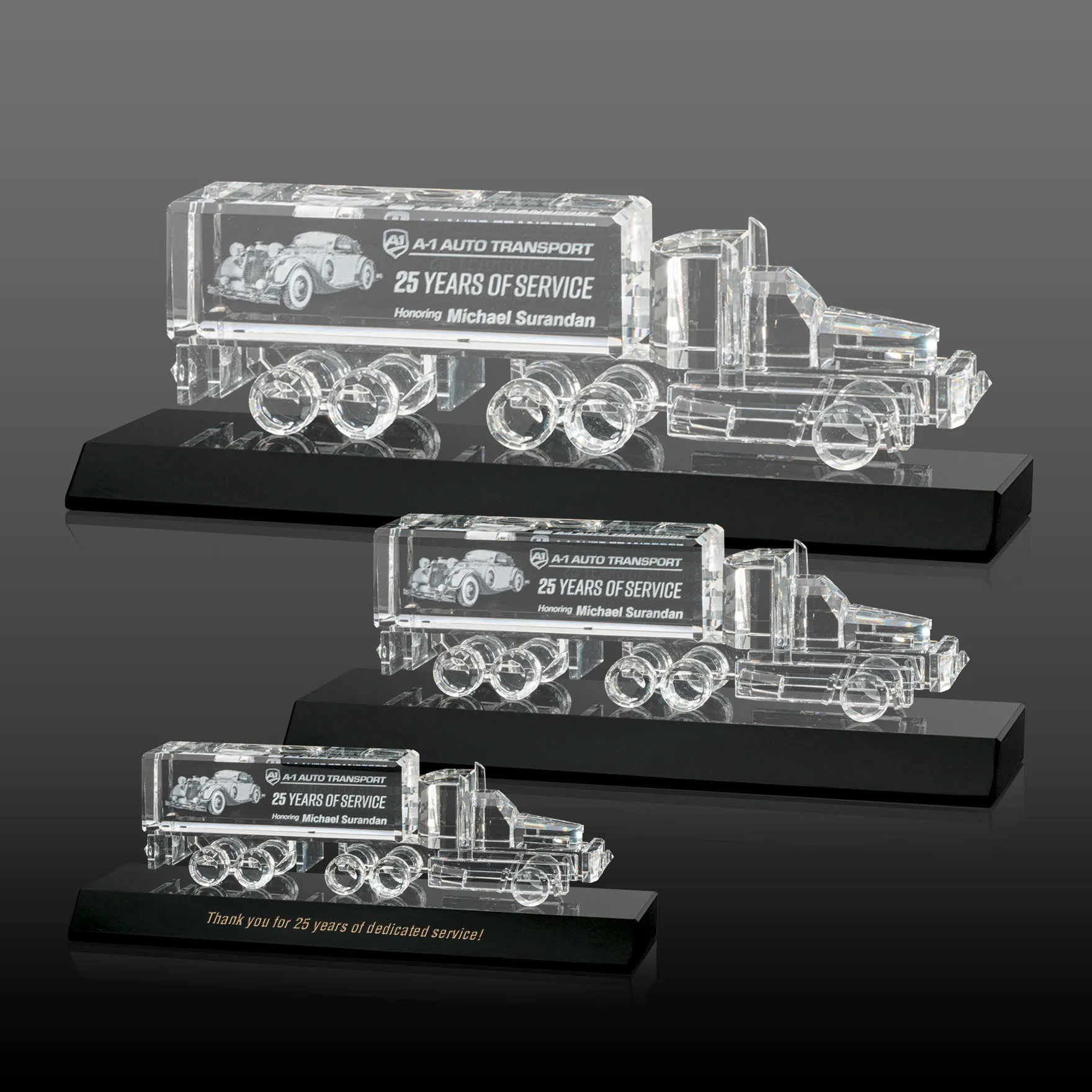 On Base, 3D Etching, Black