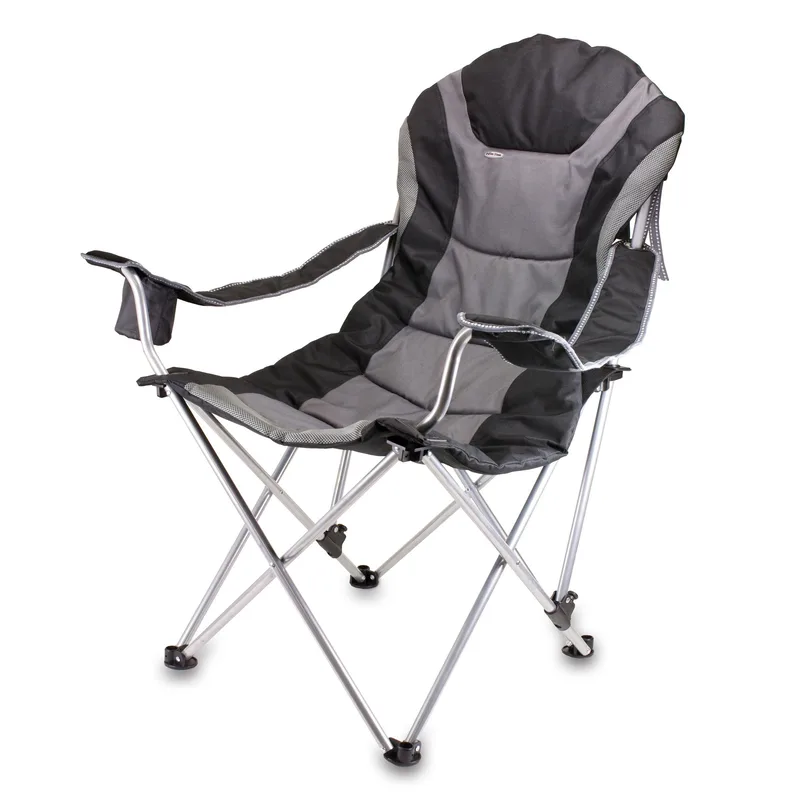 Oniva Reclining Camp Chair W/ Carry Bag Black