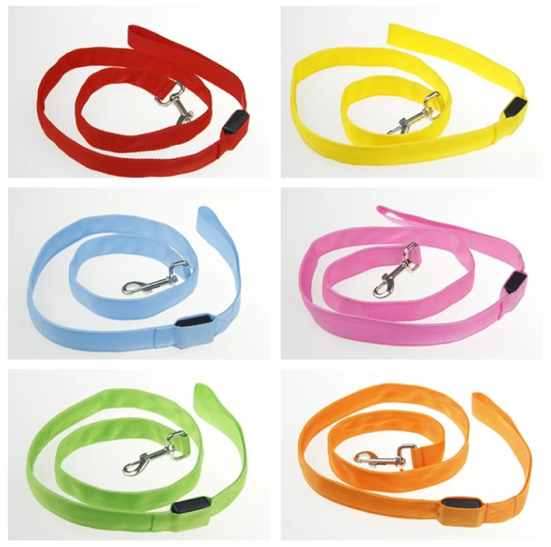 LED Dog Leash w/Reflective Strips
