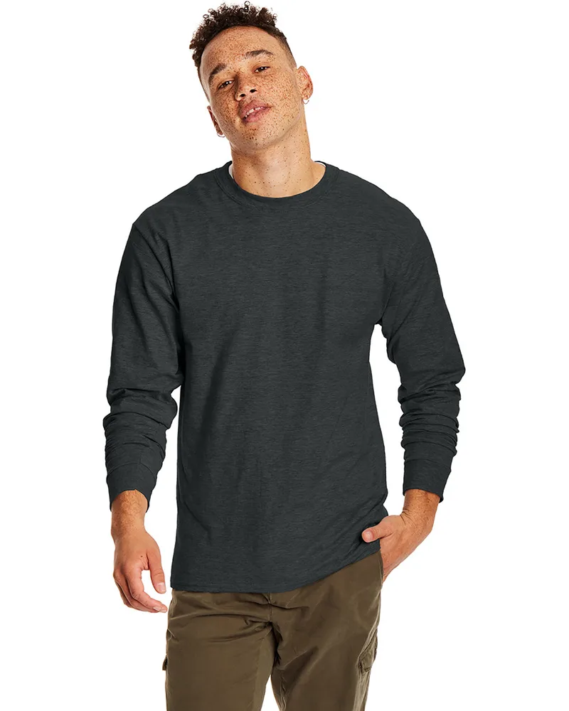 Hanes Printables Adult Long-Sleeve Beefy-T® view 3