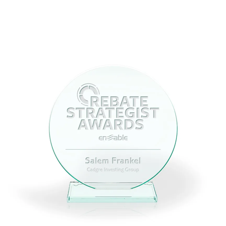 Luminary Jade Glass Award, Large