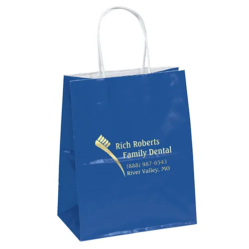 Amanda™ - Gloss Shopper - Foil Print (7 3/4" x 4 3/4" x 9 3/4") view 4