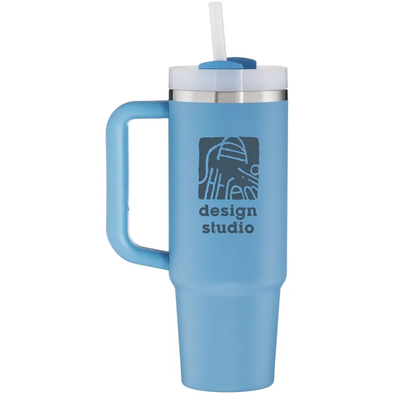 30 oz Stanley Quencher H2.0 FlowState Stainless Steel Water Bottle (Blue Sky)