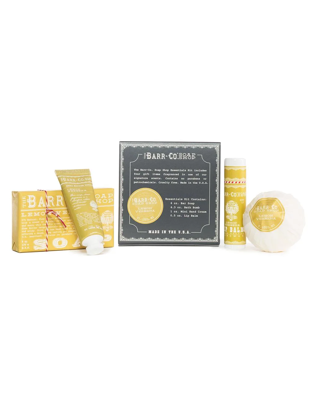 K.Hall Studio Barr-Co. 4Pc Essentials Kit - Lemon Verbena 14.92 Oz