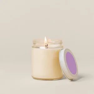 Glass Jar Candle w/Lid - Label view 2