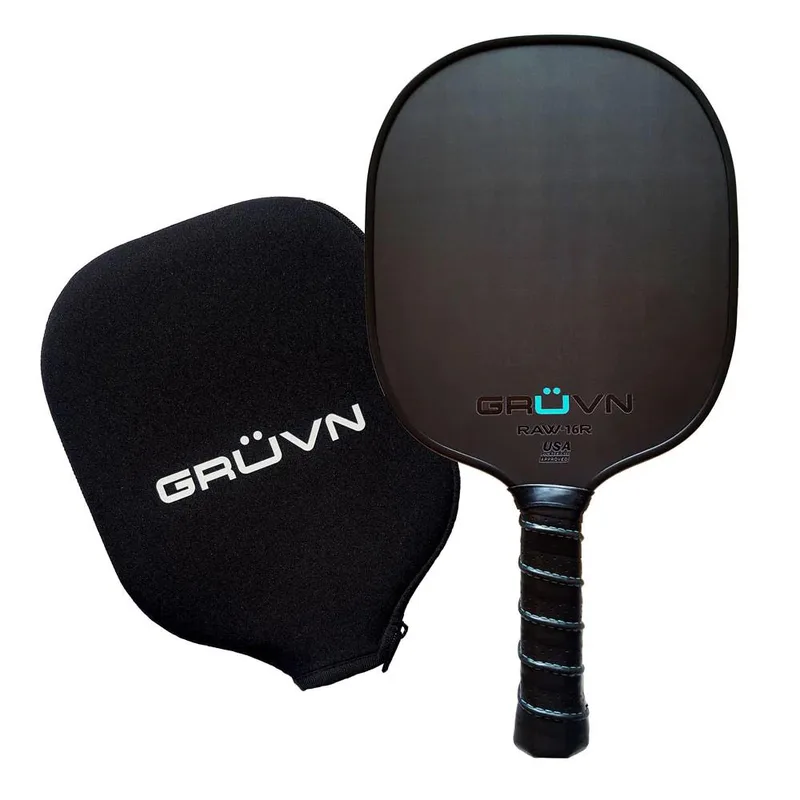 GRUVN Raw-16R Pickleball Paddle Size 15.55'' - Black/Blue