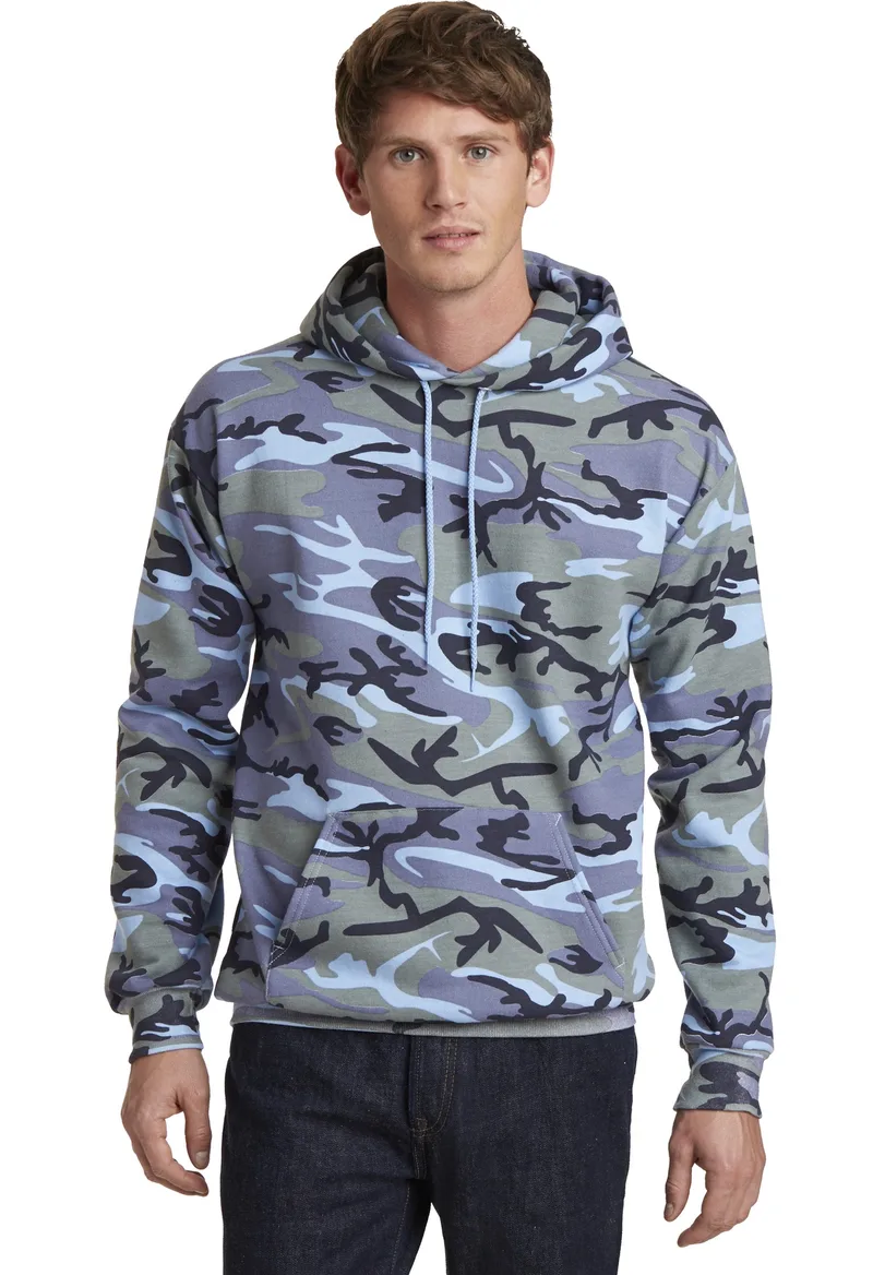 Port & Co™ Core Fleece Camo Pullover Hooded Sweatshirt.