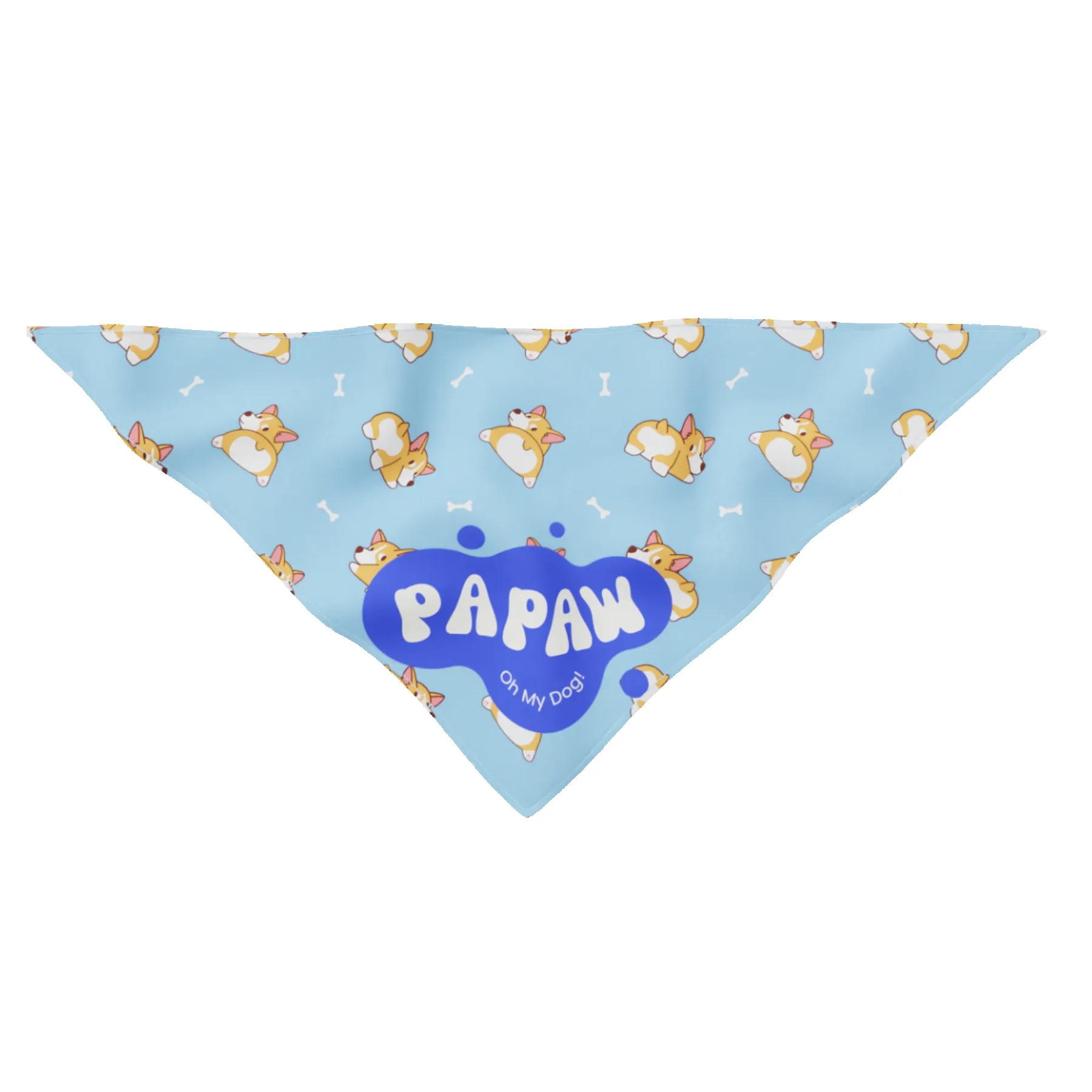 Triangle Dog Bandanna Dye Sublimation view 2