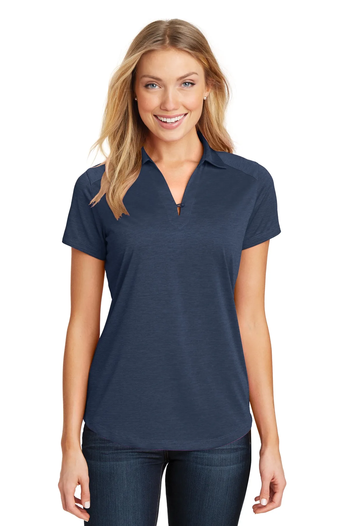 Port Authority® Women's Digi Heather Performance Polo.