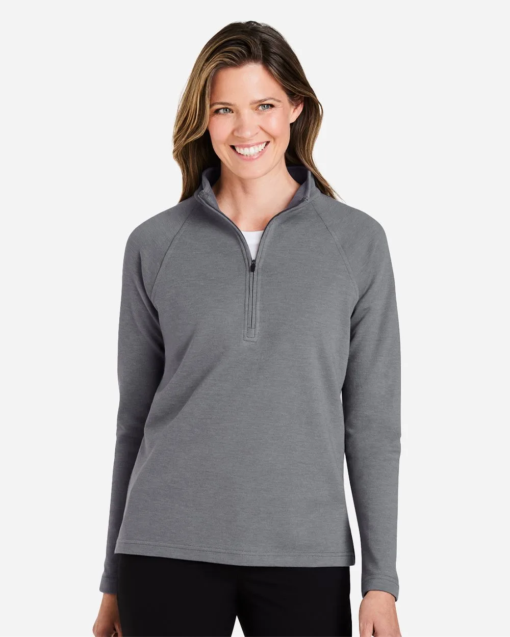 Devon and Jones® Women's New Classics® Charleston Quarter-Zip Pullover Sweater view 2