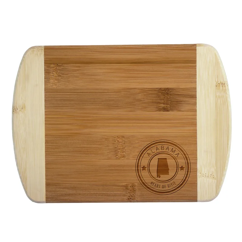 Alabama State Stamp 2-Tone Bar Board