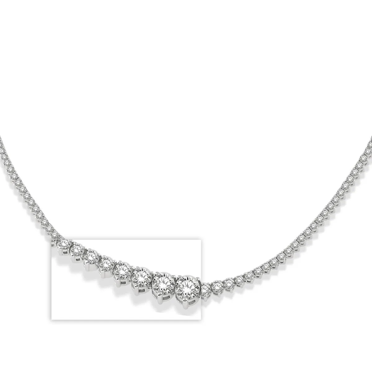 Jilco Inc Riviera Diamond Necklace - 7.00 Cts