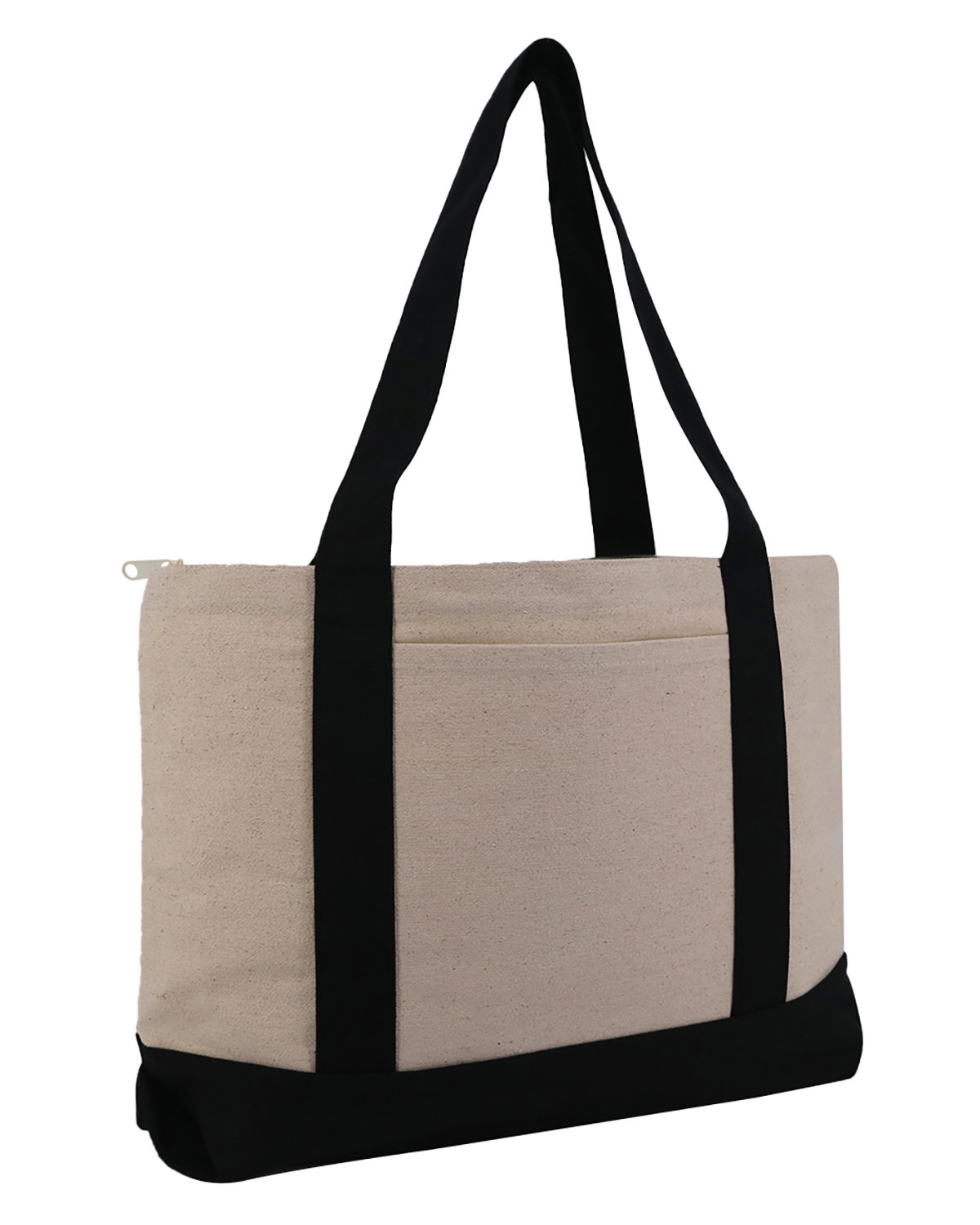 Liberty Bags Large Zippered Cotton Canvas Tote