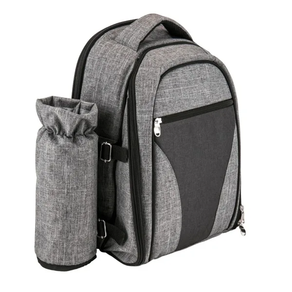 Wine & Picnic Cooler Backpack for Four + Fleece Blanket view 3