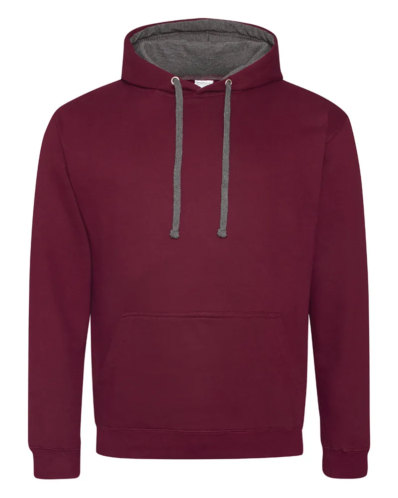 ALL WE DO is Adult Midweight Varsity Contrast Hooded Sweatshirt