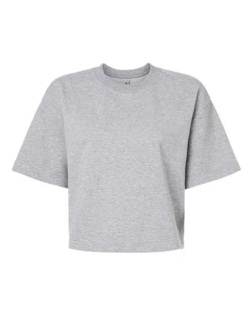 American Apparel® Women's French Terry Mid-Length Boxy Top view 2