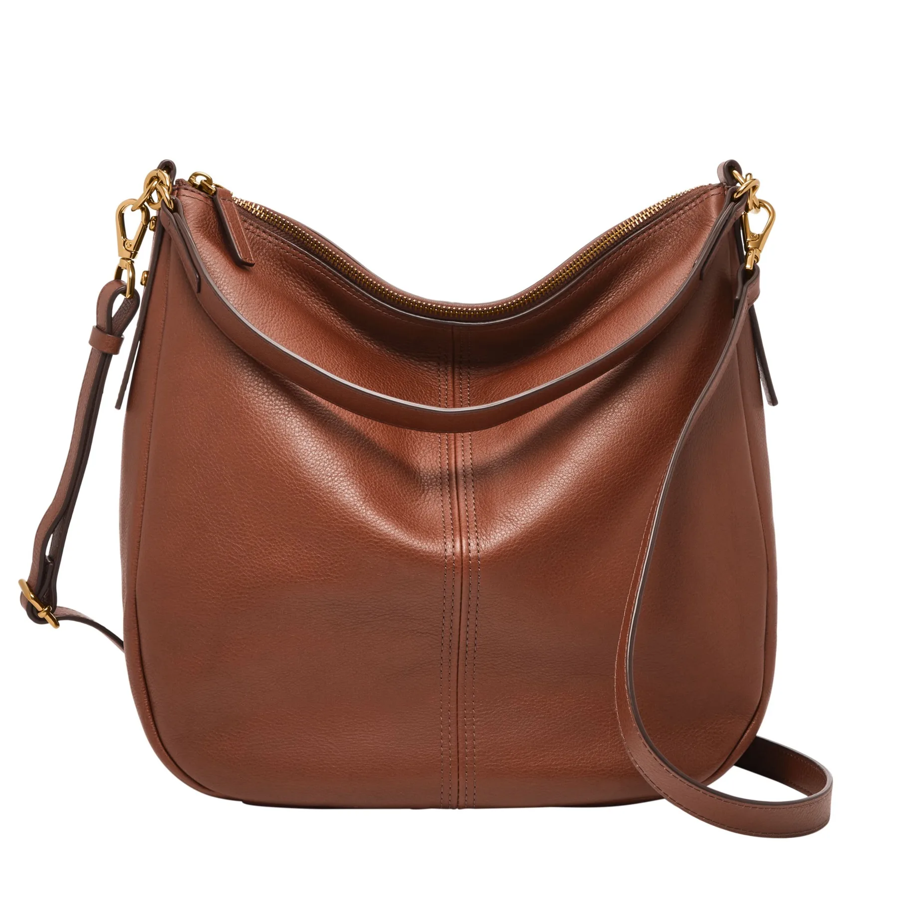 Fossil Jolie Leather Hobo Bag - Brown