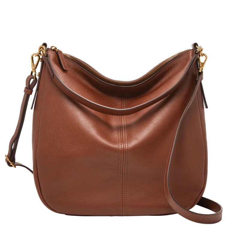 Fossil Jolie Leather Hobo Bag - Brown