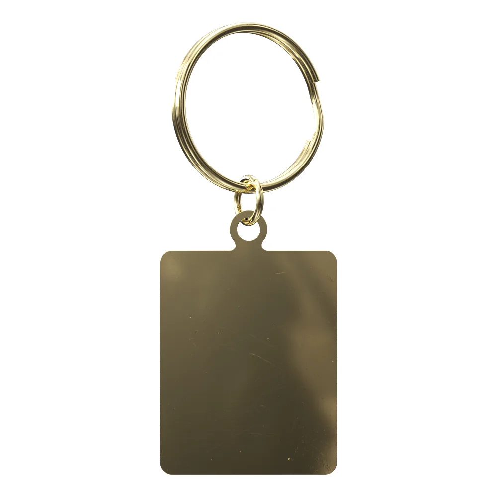 Vibraprint® Bright Rectangle Key Tag (1-1/8" x 1-1/2") view 2