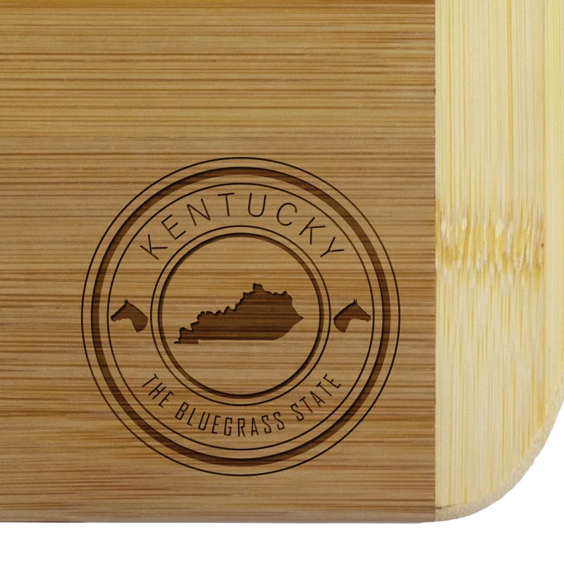 Kentucky State Stamp 2-Tone 11" Cutting Board view 2