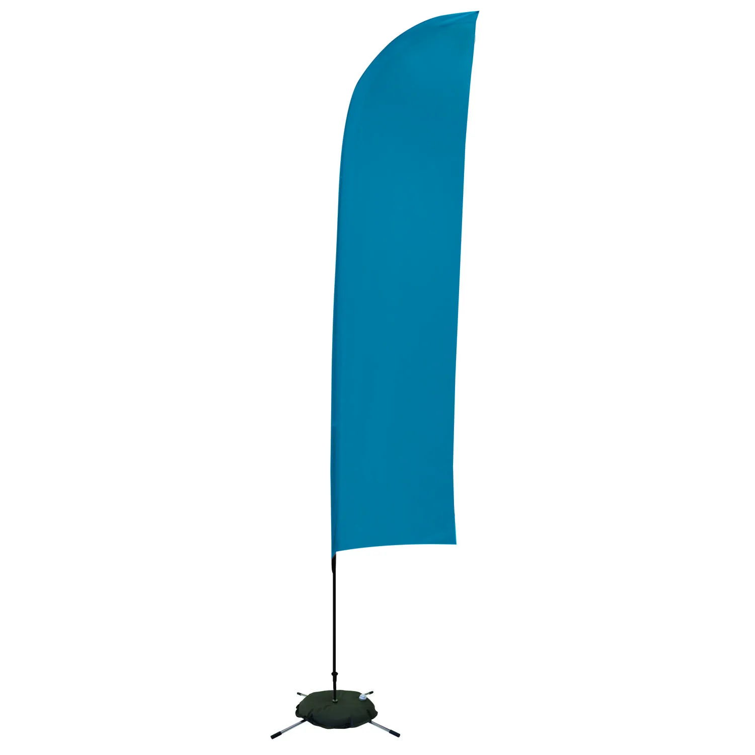 13' Solid-Color Blade Sail Sign Flag, 1-Sided, Scissor Base view 4