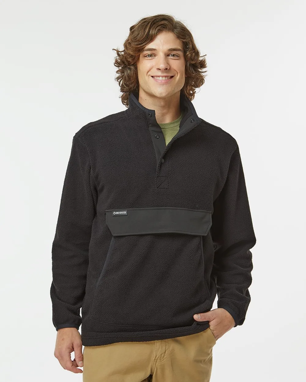DRI DUCK® Men's Timber Mountain Fleece Pullover Sweatshirt view 2