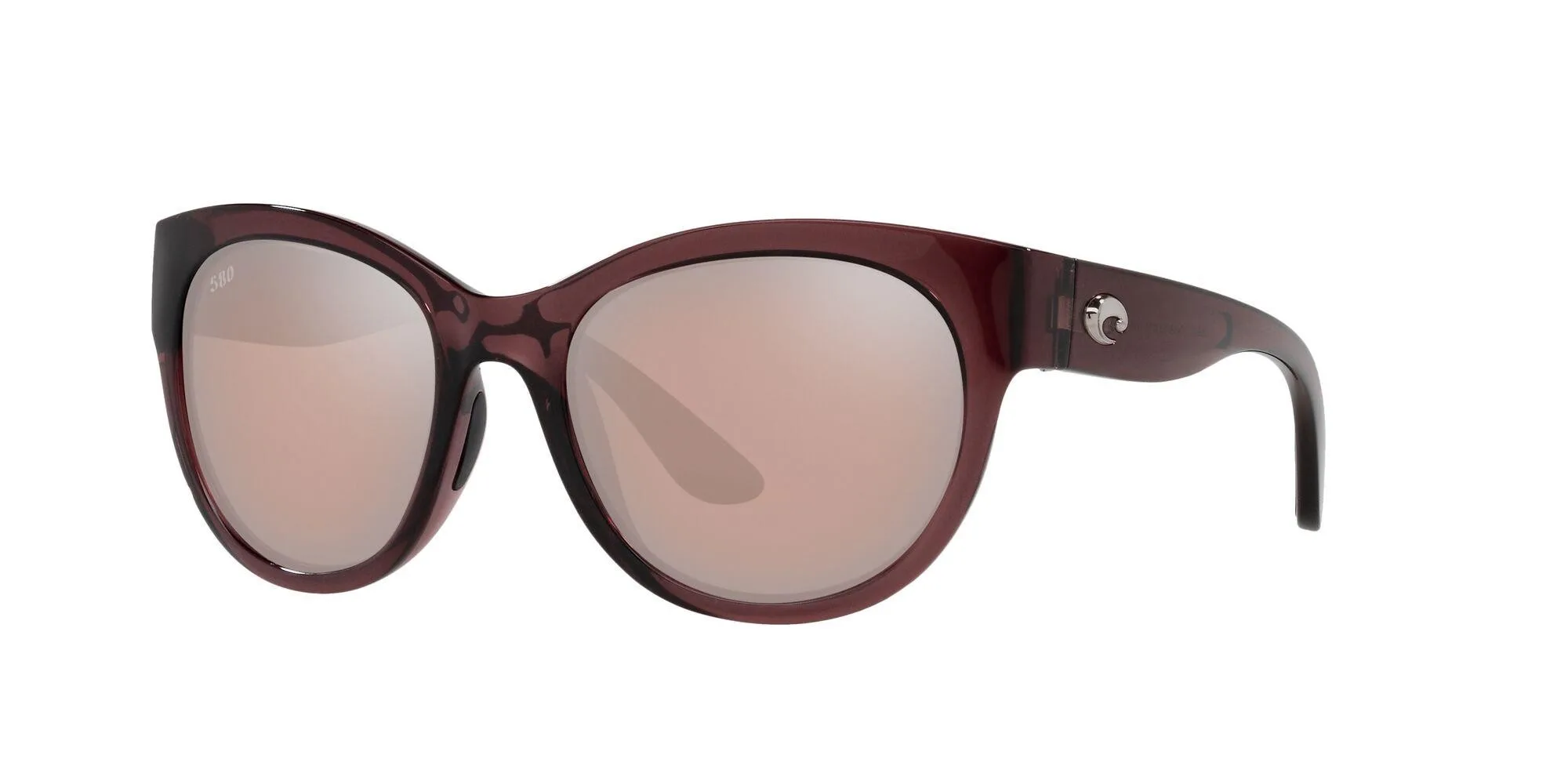 Costa Del Mar Maya Sunglasses - (Frame) Shiny Urchin Crystal; (Lens) Copper Silver Mirror, 580G