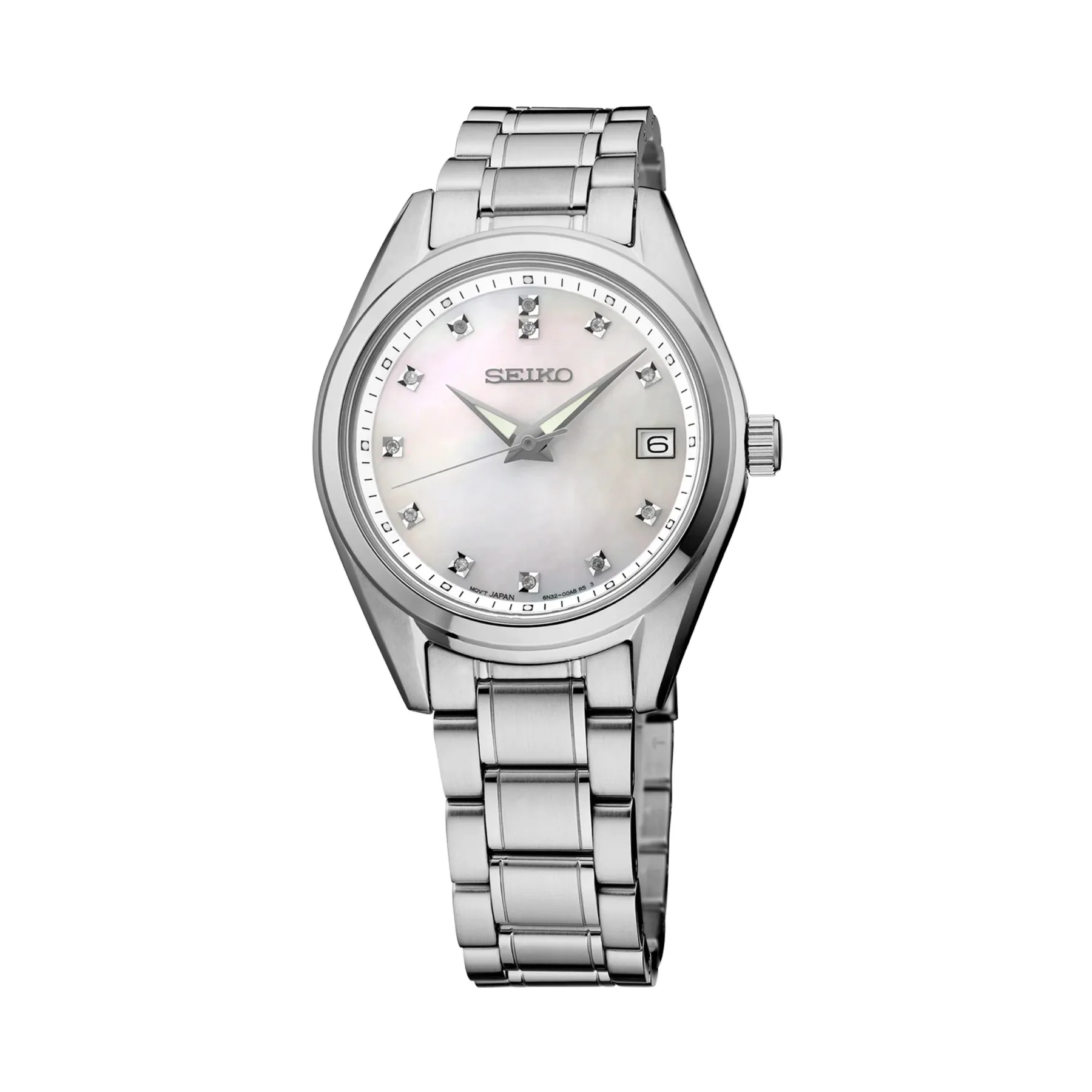 Seiko Ladies Diamonds Stainless Steel Watch