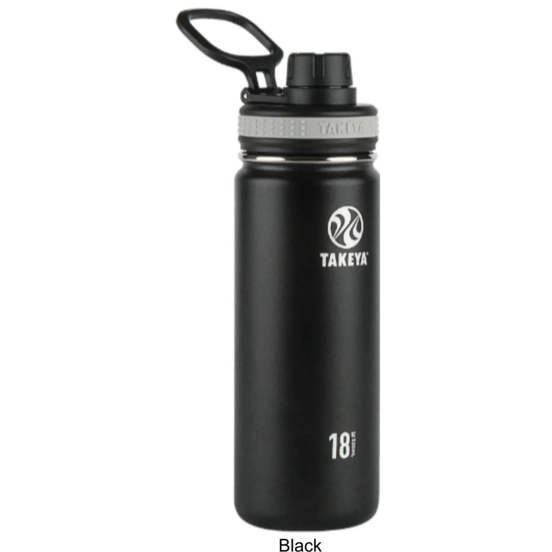 18 oz Takeya® Stainless Steel Insulated Originals Water Bottle w/ Spout Lid view 2