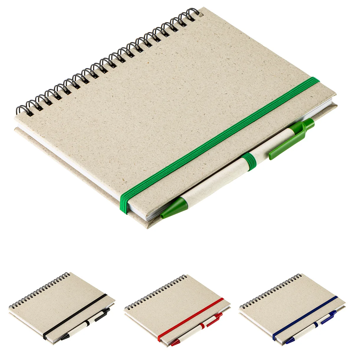 Prairie Fragrant Grass Recycled Spiral Notebook with Pen view 2